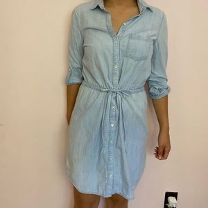 Comfortable Blue Shirt Dress